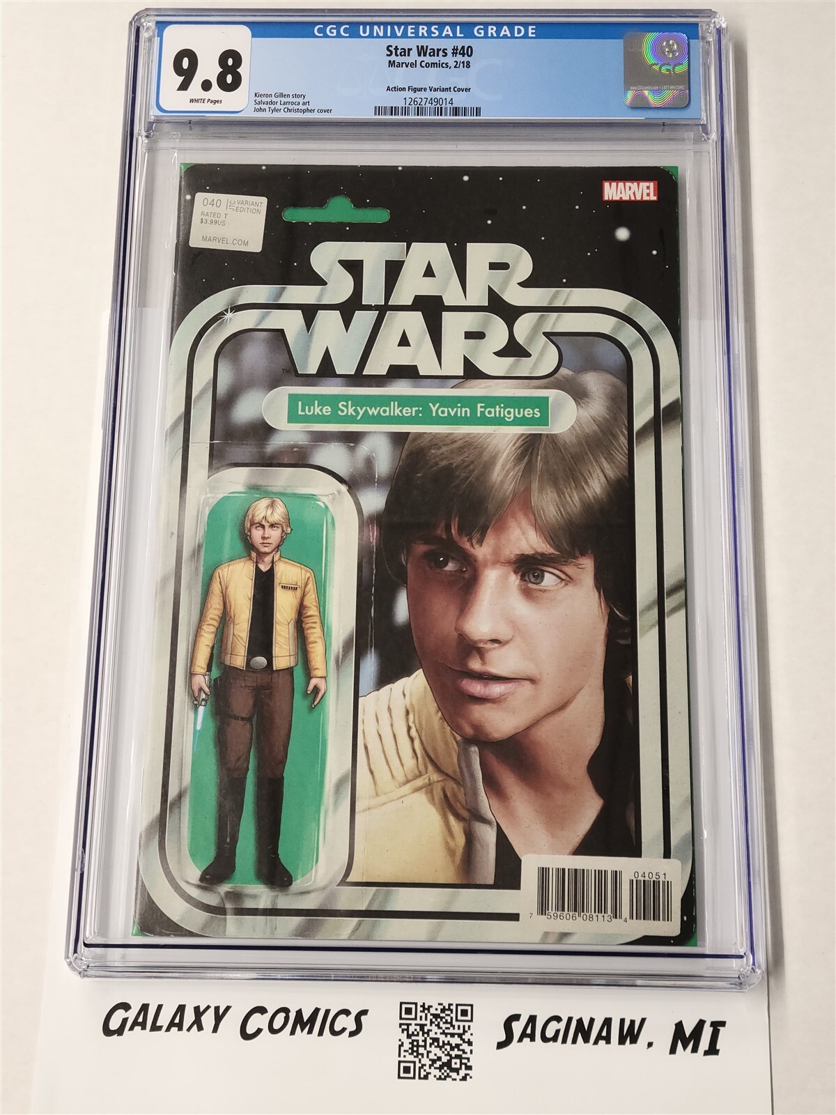 Star Wars #40 - CGC 9.8 - Action Figure Variant JTC Exclusive - Yavin Luke