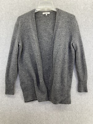 Madewell Gray Open Front Cardigan Ribbed Long Sleeve Sweater