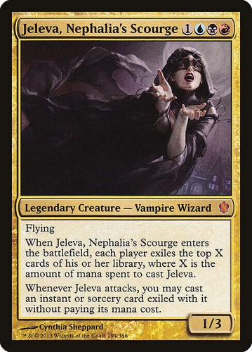 MTG - 4 x Jeleva, Nephalia's Scourge - Playset 4x x4 - Commander 2013 Regular NM - 第 1/1 張圖片