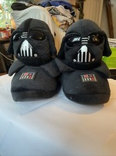 Disney Star Wars Men's 3D Darth Vader Character Comfy Slippers Size 11/12 NEW
