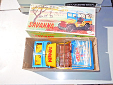 "JUNIOR" BRAND BATTERY OPERATED "SAVANNA" JEEP WITH BUTTON CONTROL IN ORIG.BOX