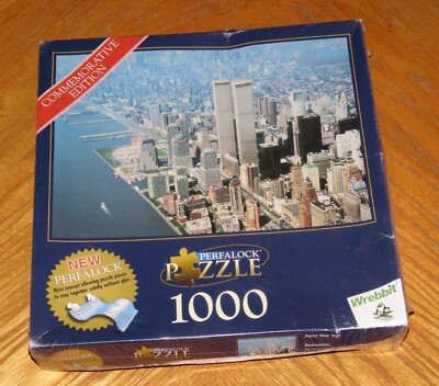 NYC Twin Towers New York Perfalock Foam Backed Puzzle 2001 Wrebbit ...