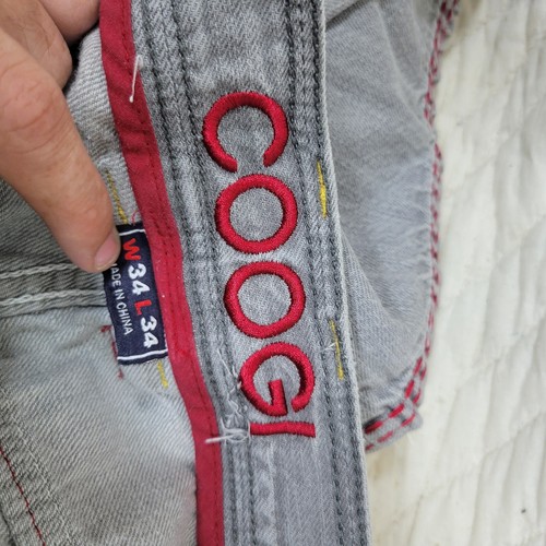 Coogi Jeans Men's Size 34 X 34 Official Embroidered Y2K Gray - 第 9/11 張圖片