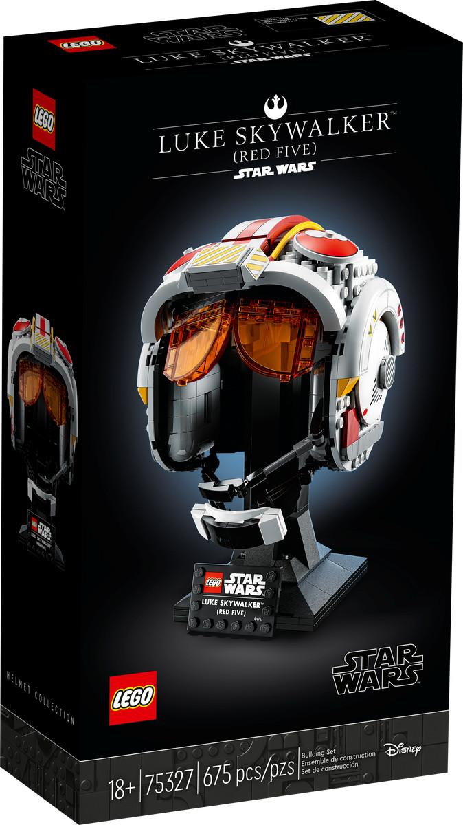 LEGO Star Wars 75327 Casco Luke Skywalker Pilot X-Wing - Display Adulti