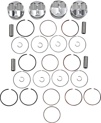 J.E. Pistons Piston Kit +1.00 mm 74 mm 13.0:1 149299