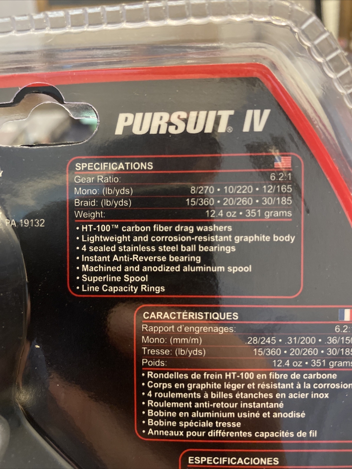 BRAND NEW Penn Pursuit IV 4000 Spinning Reel Black/Silver (PURIV4000C)