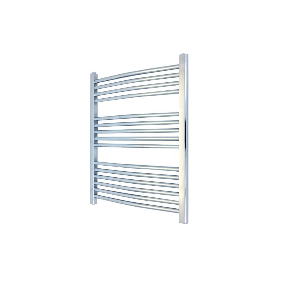 Curved Chrome Towel Rail Ladder Radiator Bathroom Heater Warmer 600mm x 800mm
