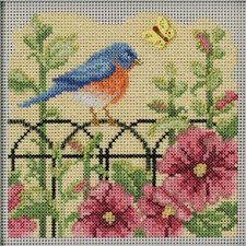 Mill Hill Buttons Beads Spring Series Counted Cross Stitch Kit Spring Bluebird