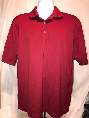 Download Nike Golf Fit Dry Mens Large Polo Maroon Shirt Short ...