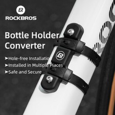 ROCKBROS Supporto Portabottiglie Bici Cinghia Silicone Borraccia Gabbia Adattatore Cinghia