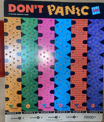 Vintage 90's Don't Panic Board Game Milton Bradley NO BOX | eBay