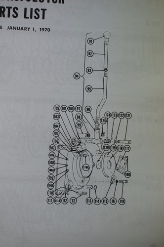 Set of M&W Hand Clutch Live PTO IH Farmall M MD MV MVD Owners Parts List Manuals - Picture 7 of 11