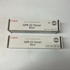 Lot of 2 Genuine Canon GPR-22 Black Toner Cartridges iR 1018/1019/1023/1024/1025