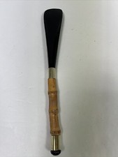 VTG 12  Bamboo Shoehorn Brown Excellent Condition. HTF This Size w/o Animal Head
