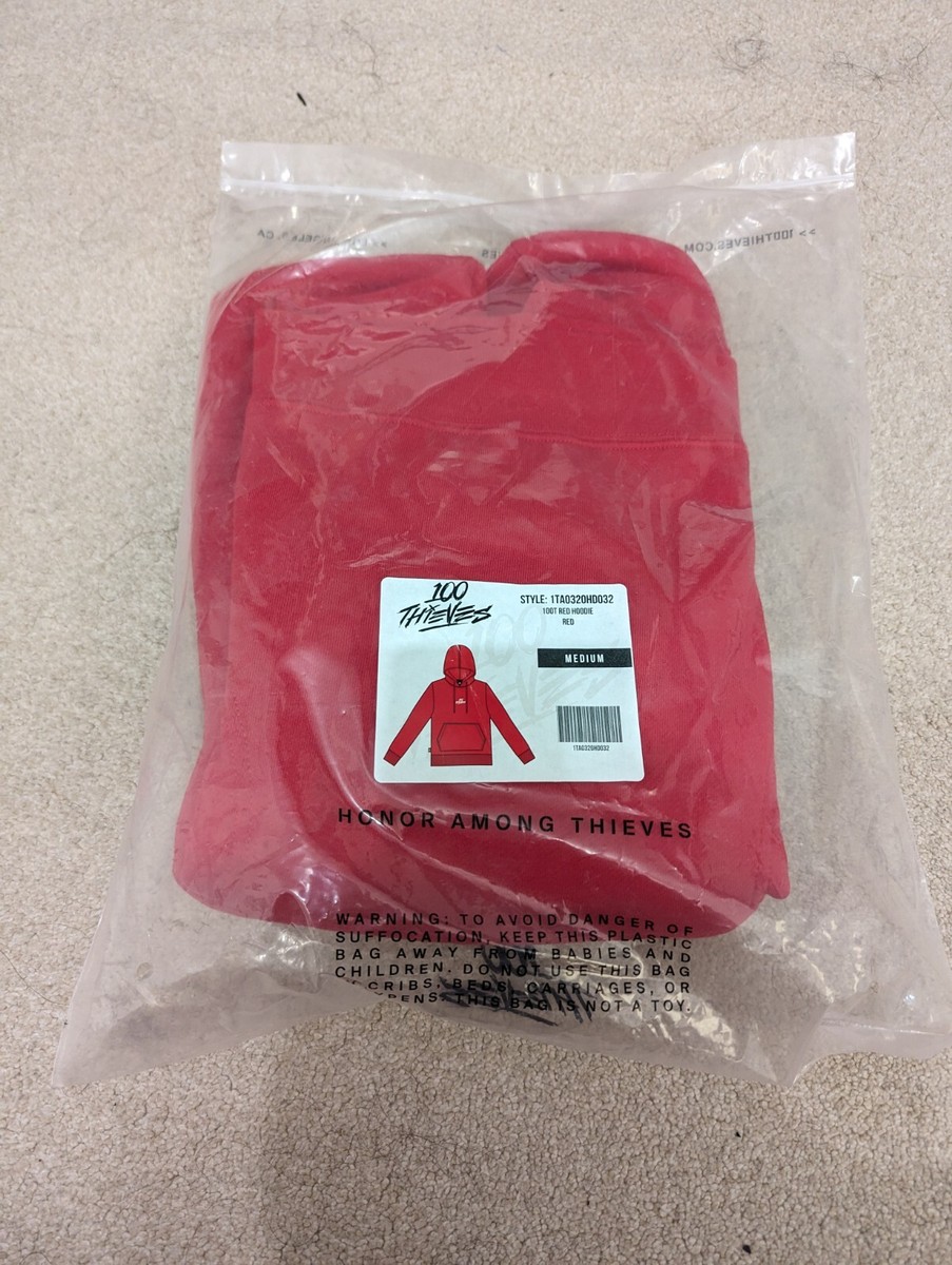 100 Thieves Red Hoodie M UK
