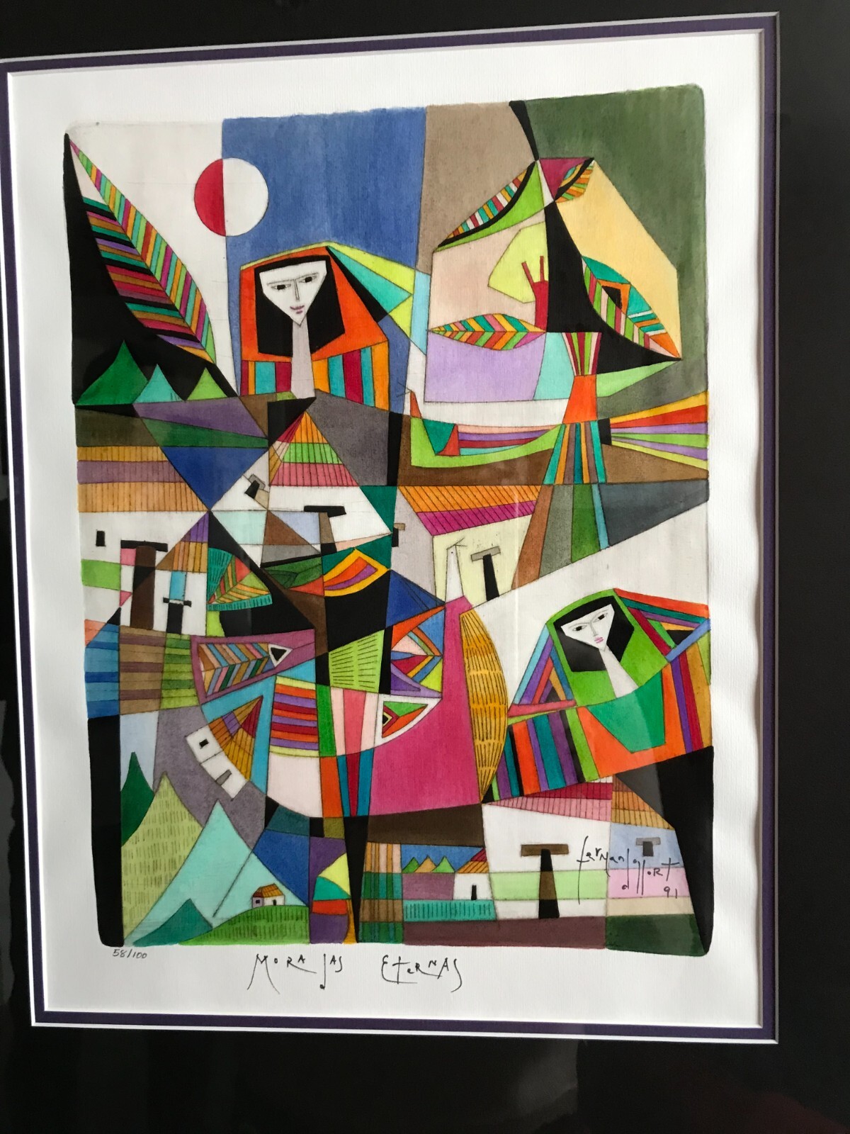 Fernando Llort “Morajas Eternas” – Hand-Signed Limited Edition 58/100 – Salvador