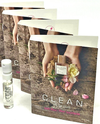 Clean Reserve Lush Fleur Eau De Parfum Sample Vial Spray .05 oz Lot of 3