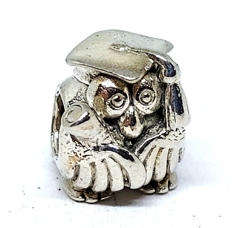 Authentic Chamilia Graduation Owl Charm eBay