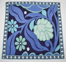 Amy Butler Dream Daisy Poppy Euro Sham Embroidered Cotton Blue Welspun