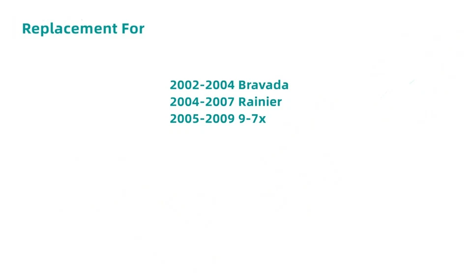 Vidrio de ventana de puerta trasera del conductor para Oldsmobile Bravada Buick Rainier Saab 9-7x Foto 2 de 3
