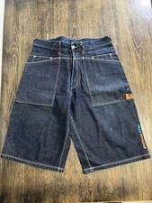 Vintage Men  s Size 36 Y2K Platinum Fubu Baggy Jean Denim Shorts Fat Albert Blue