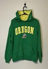 Oregon Ducks Hoodie Mens Medium Green Colosseum Pullover Embroidered — photo 1