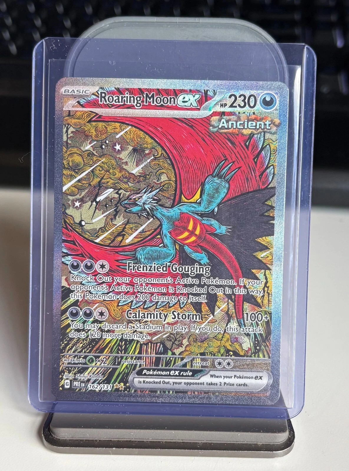 Deal for Roaring Moon EX Prismatic Evolutions 162/131 Special Illustration Rare Pokemon