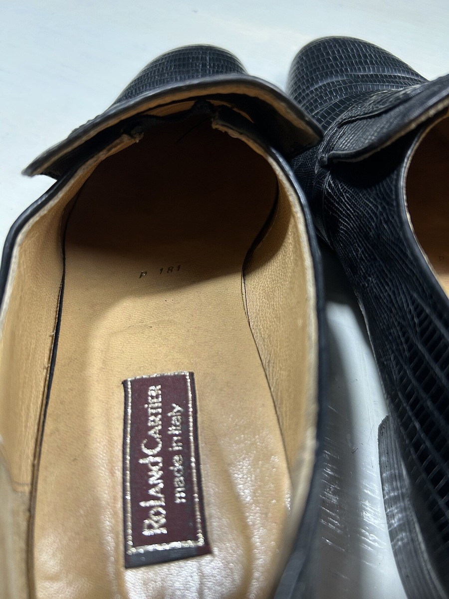 Vintage Roland Cartier chocolate brown lizard loafers Vintage Roland Cartier Shoes. International Collection - Gem main image 3