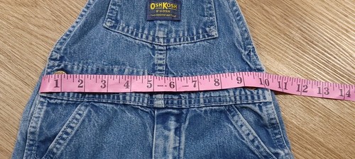 Vintage Osh Kosh Overalls Denim 3t Made In The USA - Picture 2 of 8