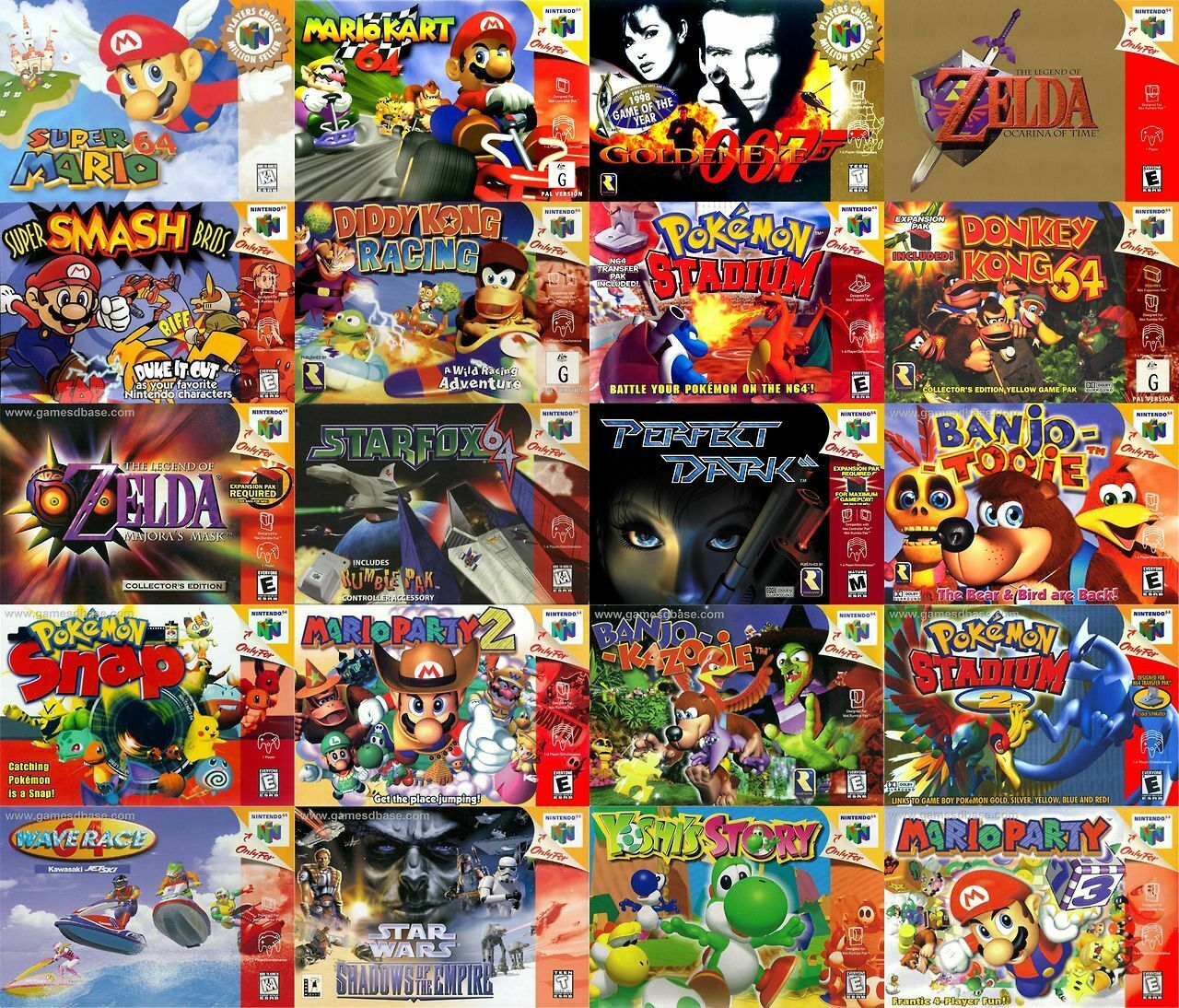 Nintendo 64 Games - Sold Individually