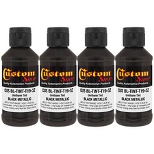 3oz Black Metallic Color Urethane Tint Concentrate for Bed Liner Coatings 4 Pack