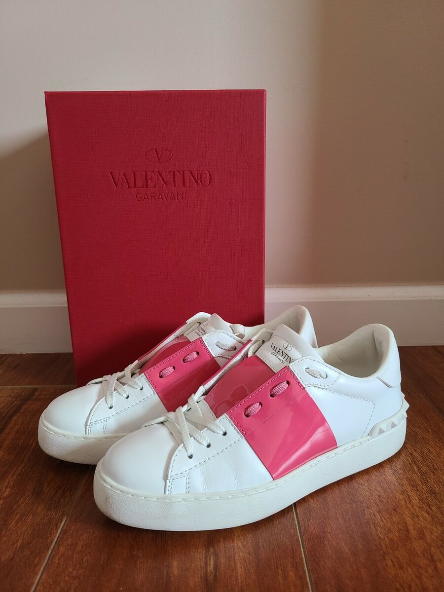 VALENTINO Red Size 8M Leather Slide - Clothes Circuit