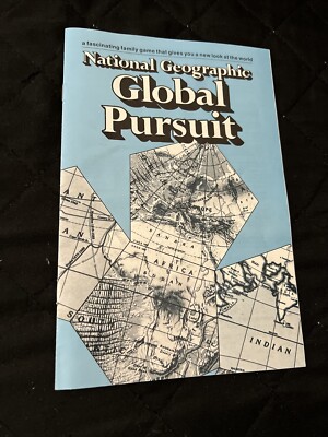 National Geographic Global Pursuit 1987 Instructions Manual Replacement Part