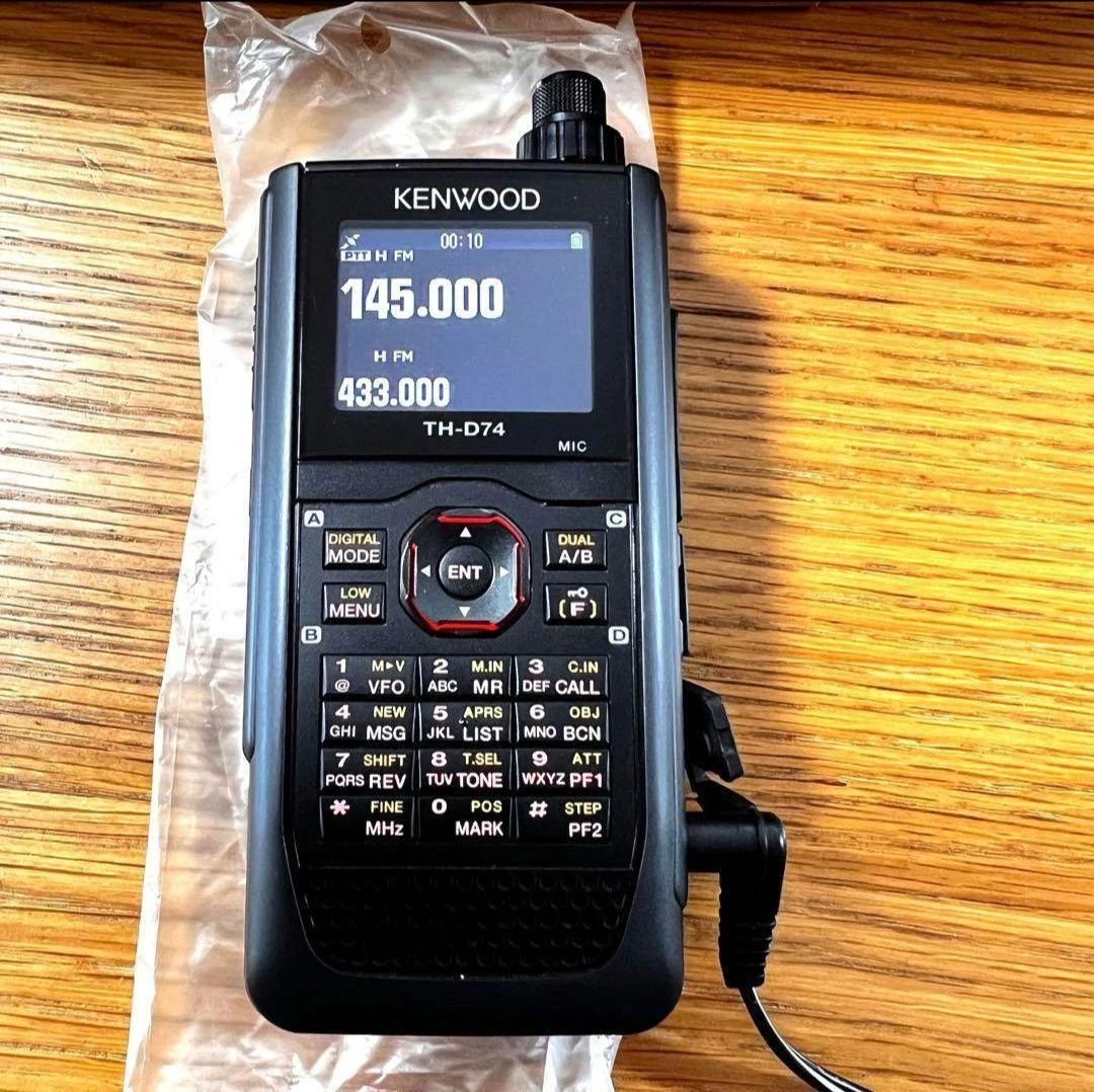 KENWOOD TH-D74 144/430MHz Handy Amateur Ham Radio Transceiver Many  accessories