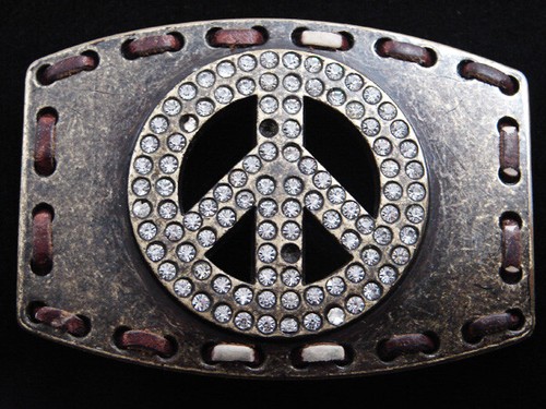 HIPPIE FASHION BRASSTONE BELT BUCKLE 