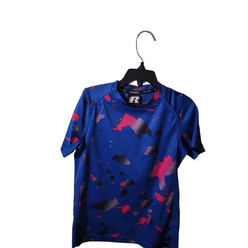 Russell Athletic Dri Power Mesh Stay Cool Boys Short Sleeve Top Sz S