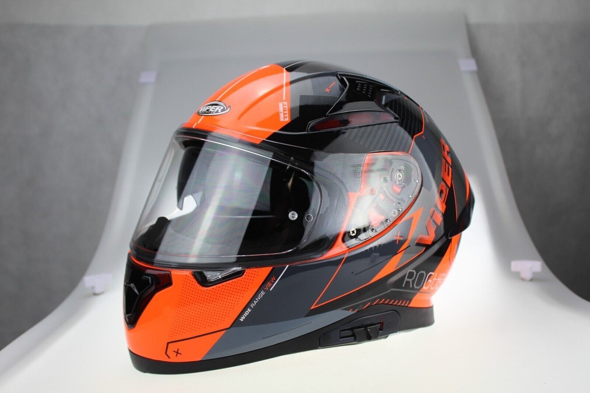 Vper RS-V95 Full Face Motorbke Motorcycle Helmet - Rogue orange/black