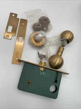 Corbin Russwin vintage door lock  bronze set 3 05 15 050  No Key See Pics