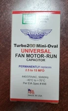 AmRad Turbo 200 Mini OVAL IBM Universal Replacement Indoor Motor Run Capacitor
