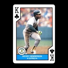 Rickey Henderson 1990 The U.S Playing Card Co. Oakland Athletics #K R327P 15