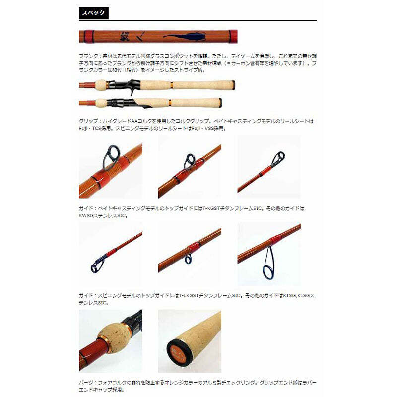 鯰人　SMITH LTD. DNAZ-67M-2 フィッシングロッド 6'7 Cattle Smith Ltd. DNAZ-67M-2 Fishing Rod 6'7