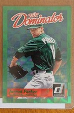 2014 Donruss Baseball Elite Dominator #7 Jarrod Parker 123/999 Green Oakland