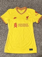 Nike Liverpool FC Women’s Jersey Yellow Away DB6227-704 Size XS