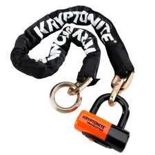 Kryptonite New York Cinch Chain & Evolution Disc Lock - 130cm Manganese Steel