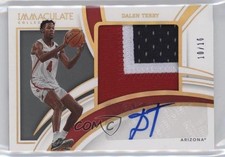 2022 Immaculate Collegiate Premium Rookie Gold 10/10 Dalen Terry Patch Auto 10qe