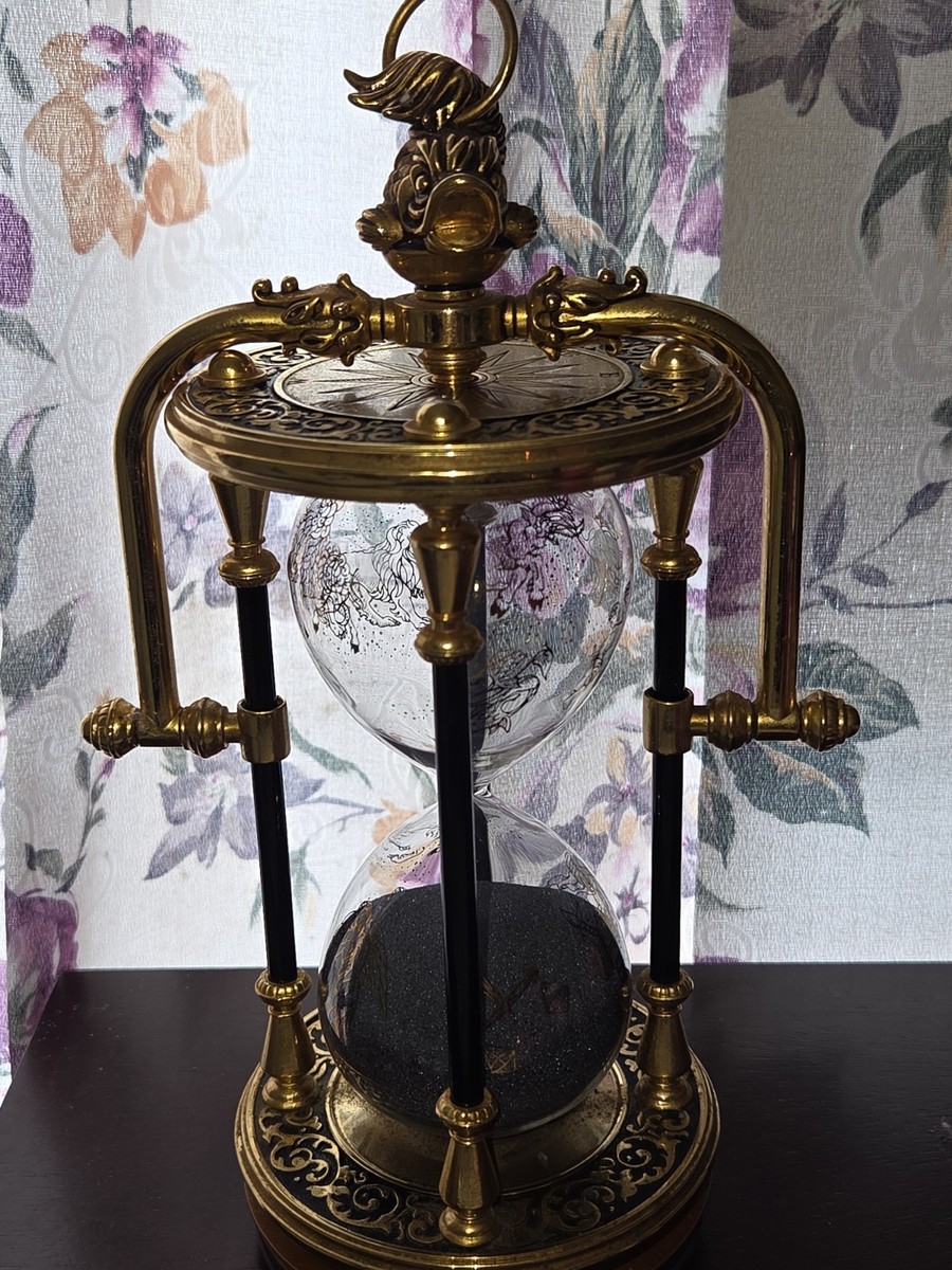 SOLID BRASS FRANKLIN MINT MARITIME HISTORICAL SOCIETY HOURGLASS