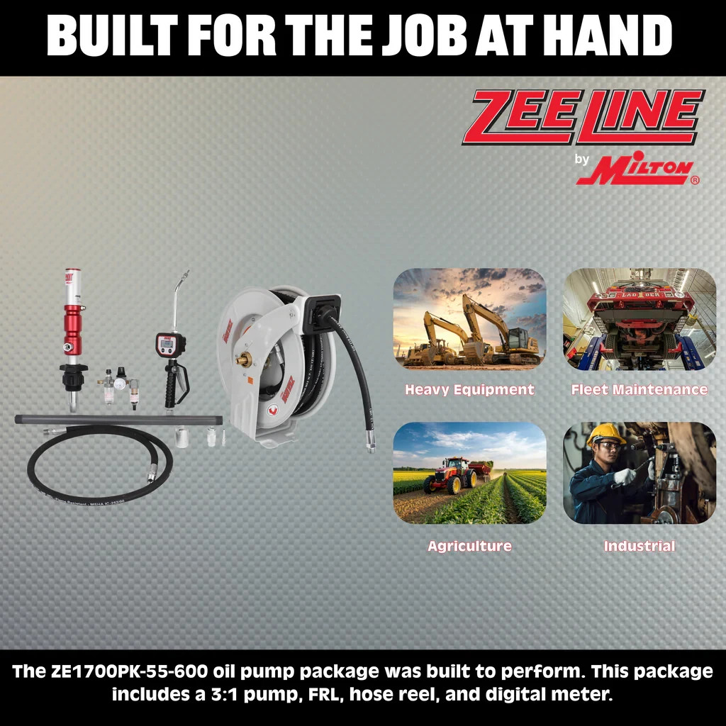 ZEELINE by Milton®  3:1 Premium Series Pump Kit 55-Gal w/reel & preset meter