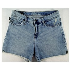 Rock Republic Denim Rx Light Wash Raw Hem Jean Shorts Blue Womens Size 10