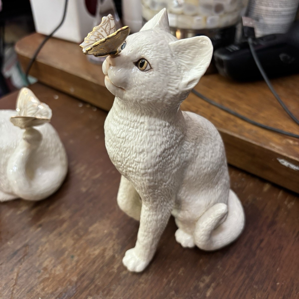 2 Lenox Cats Retired. Eye To Eye & Enchanted | eBay