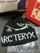 Arc'teryx Beanie Bird Head Toque Orca Black Wool Unisex Warm Winter Hat NWT
